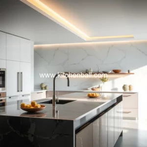 Artistic representation for Filtered water refined style : Why luxury kitchens need advanced water filtration