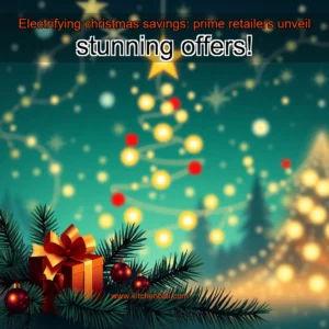 Artistic representation for Electrifying christmas savings: prime retailers unveil stunning offers!