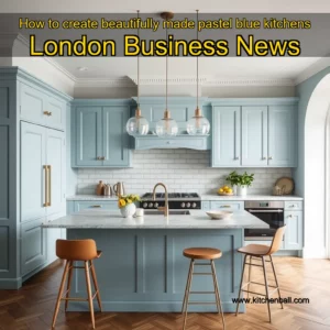 Artistic representation for How to create beautifully made pastel blue kitchens London Business News