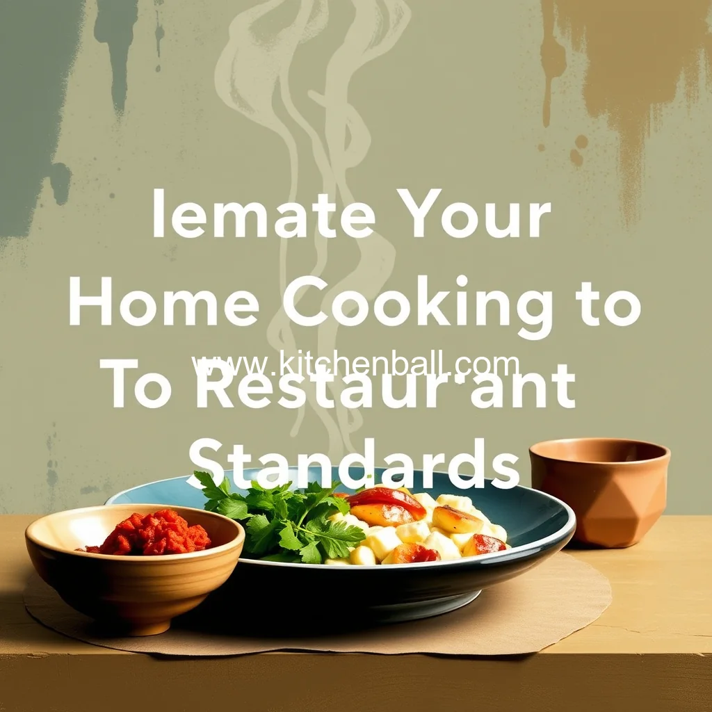 You are currently viewing Elevate Your Home Cooking To Restaurant Standards