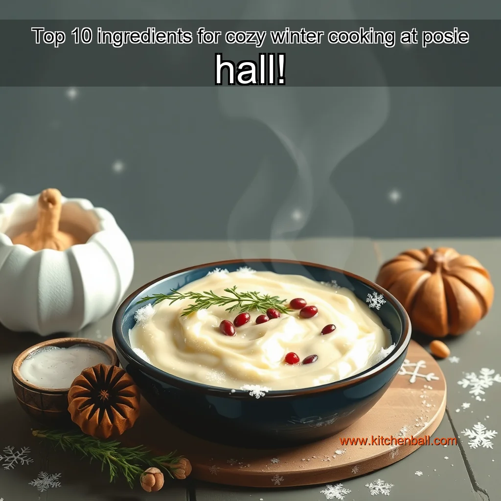 You are currently viewing Top 10 ingredients for cozy winter cooking at posie hall!