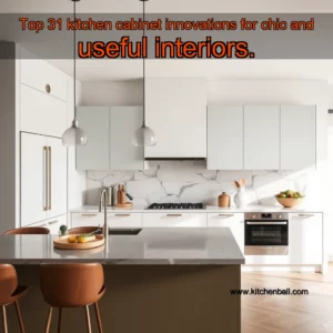 Read more about the article Top 31 kitchen cabinet innovations for chic and useful interiors.