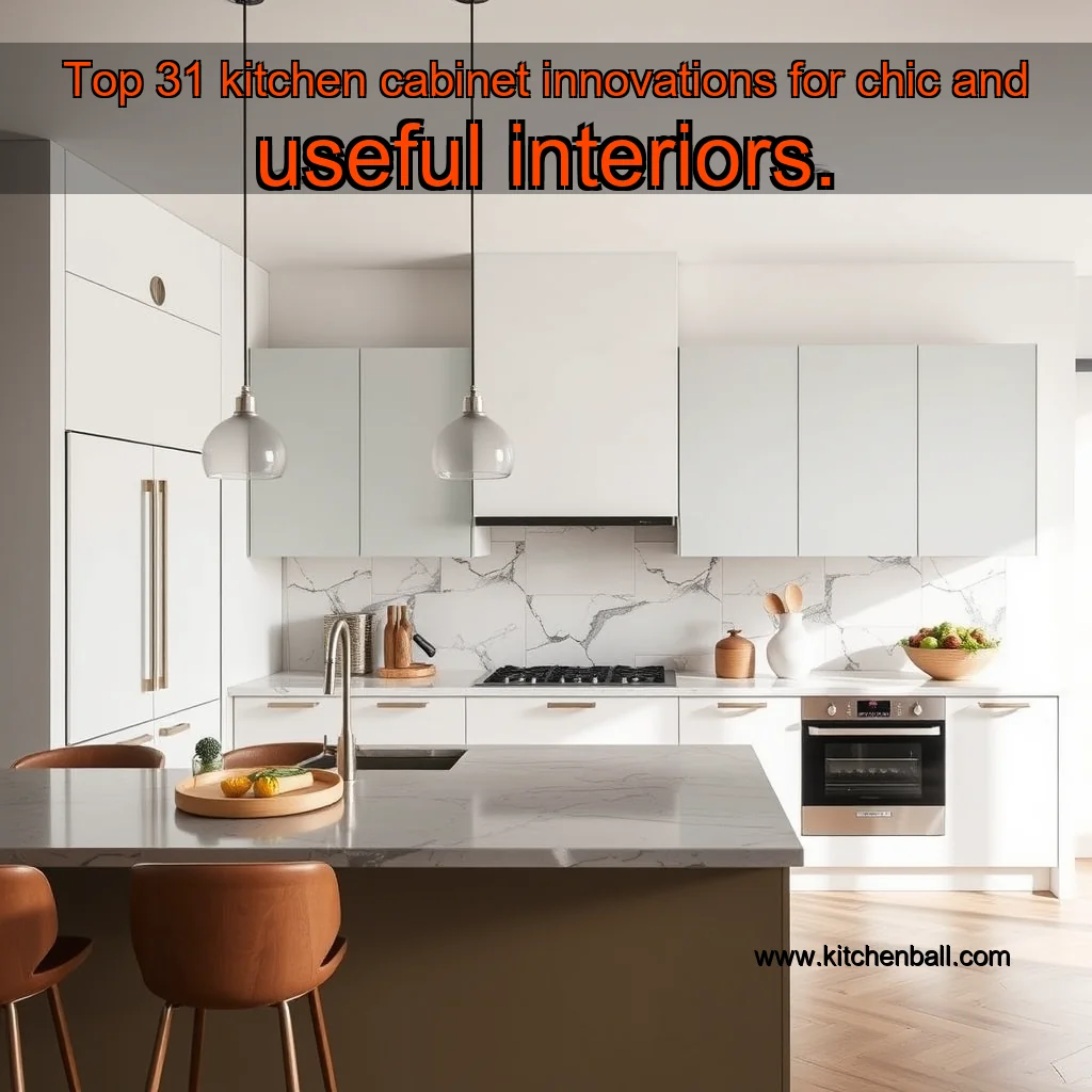 You are currently viewing Top 31 kitchen cabinet innovations for chic and useful interiors.