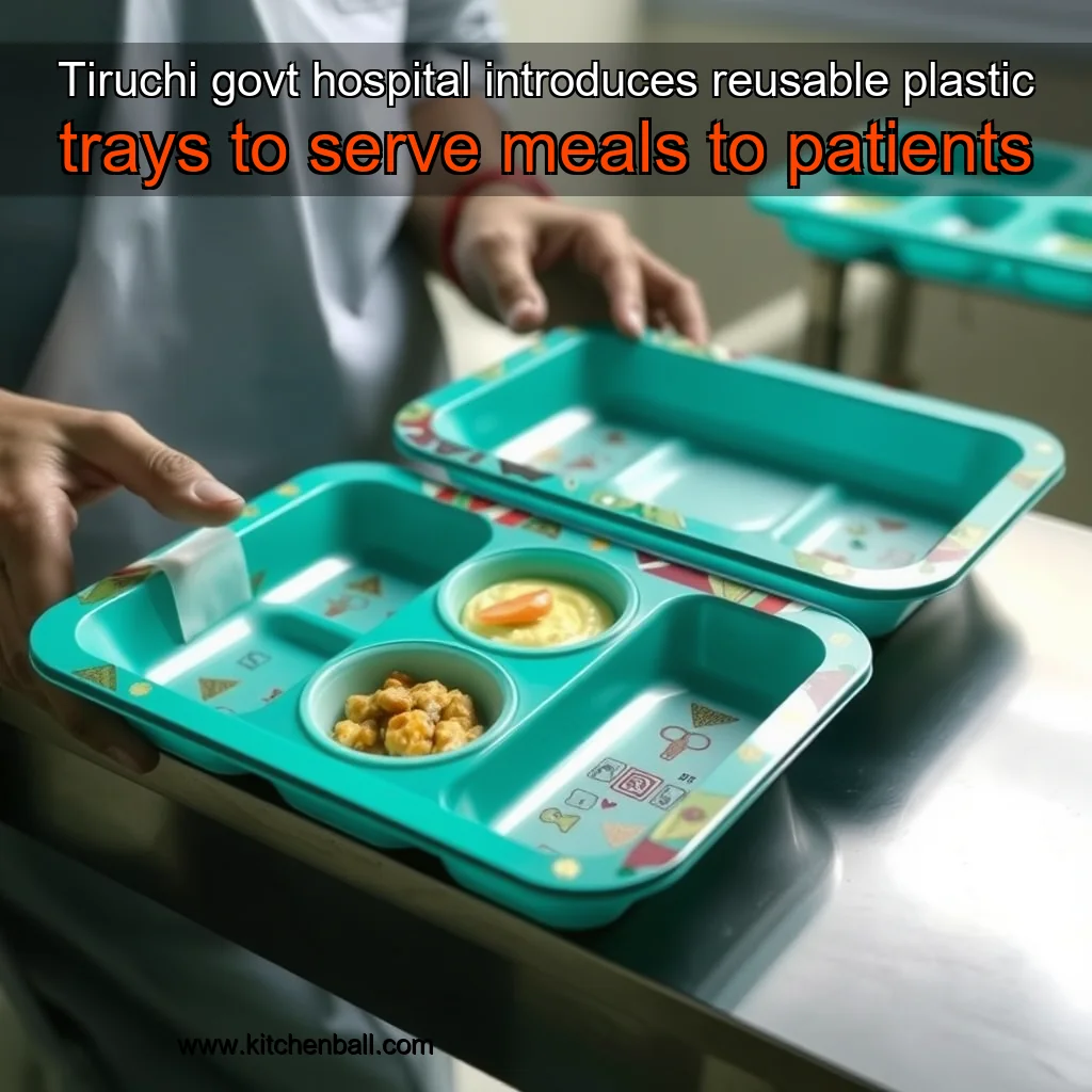 You are currently viewing Tiruchi govt  hospital introduces reusable plastic trays to serve meals to patients