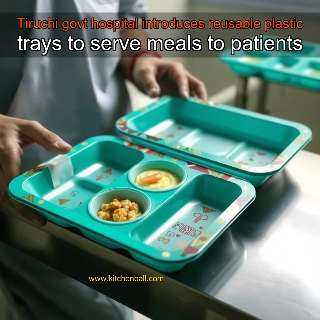 Read more about the article Tiruchi govt  hospital introduces reusable plastic trays to serve meals to patients