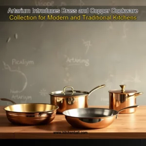 Artistic representation for Artarium Introduces Brass and Copper Cookware Collection for Modern and Traditional Kitchens