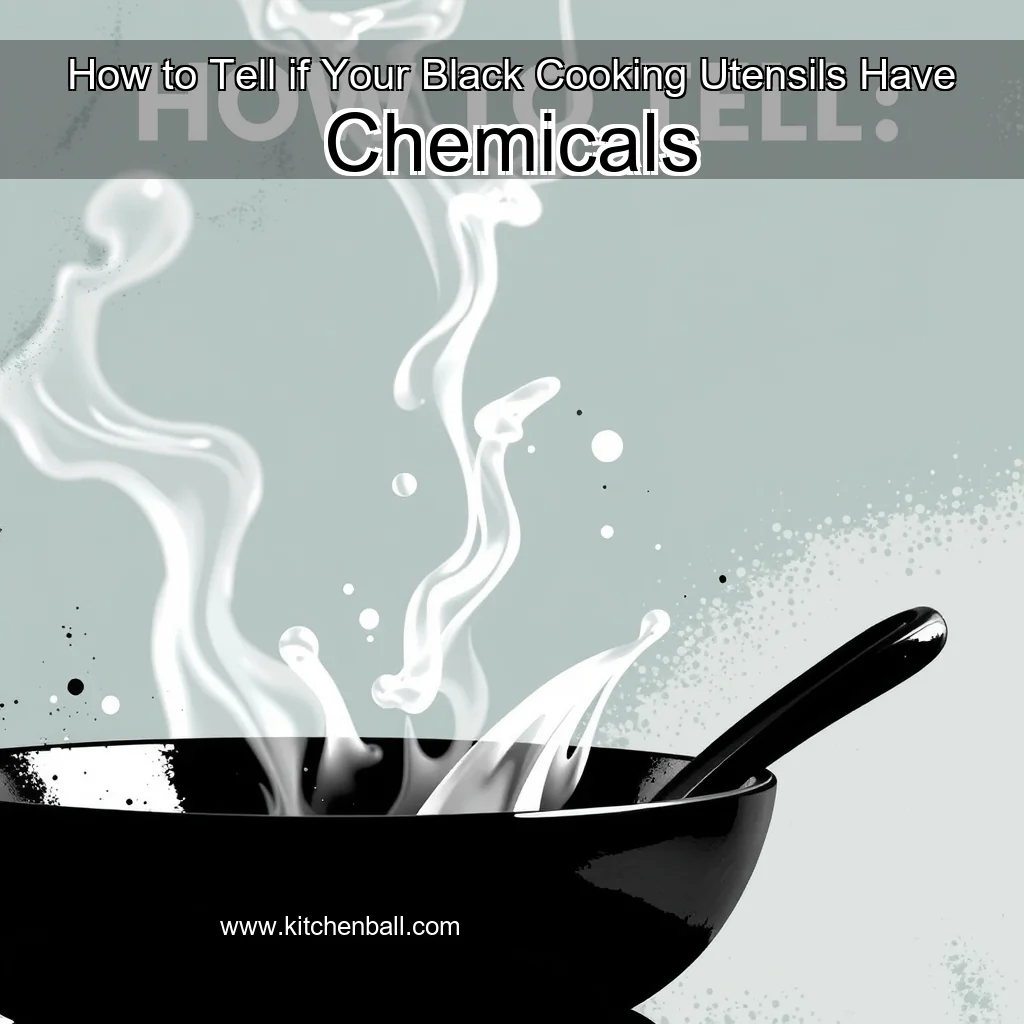You are currently viewing How to Tell if Your Black Cooking Utensils Have Chemicals