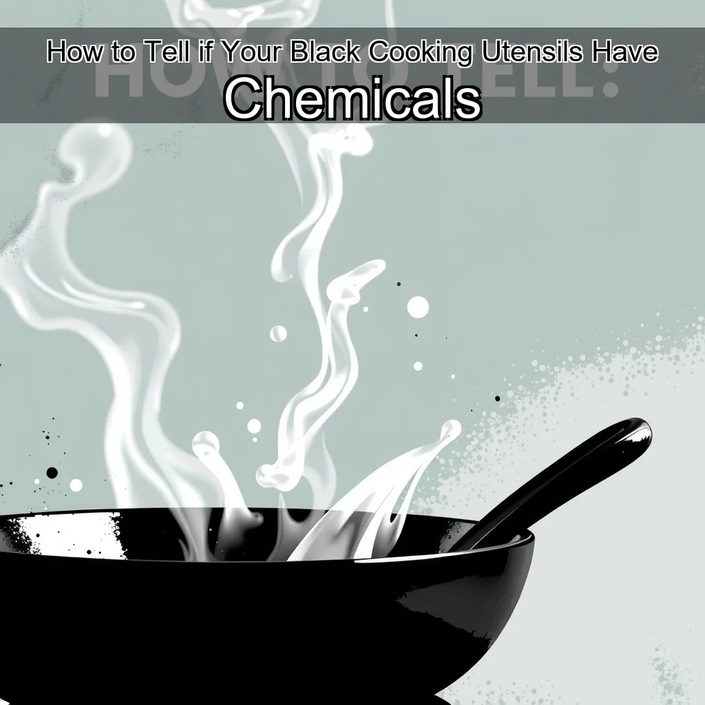 You are currently viewing How to Tell if Your Black Cooking Utensils Have Chemicals