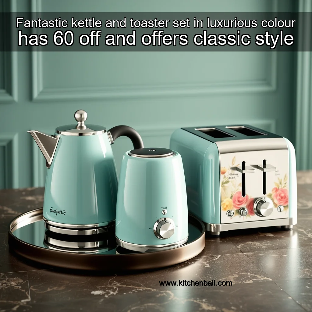 Read more about the article Fantastic kettle and toaster set in luxurious colour has 60 off and offers classic style