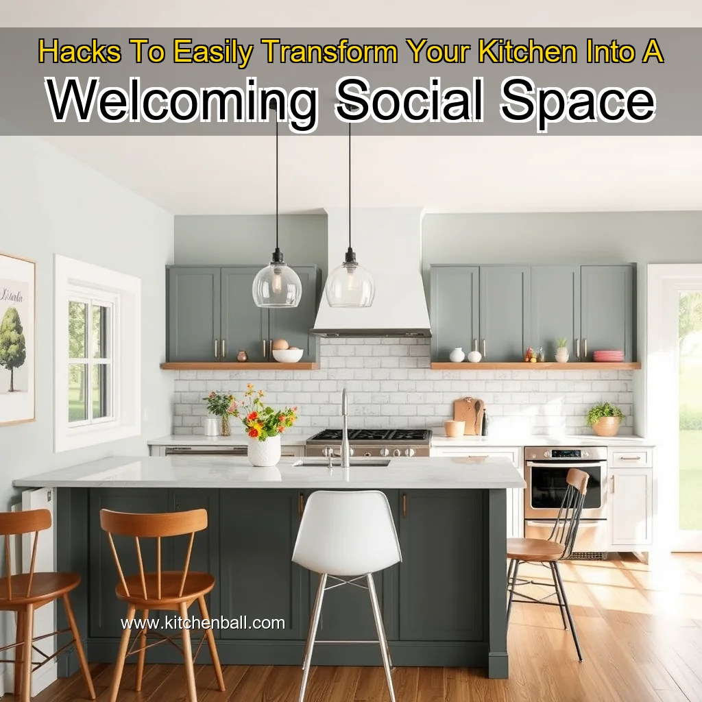 Read more about the article Hacks To Easily Transform Your Kitchen Into A Welcoming Social Space