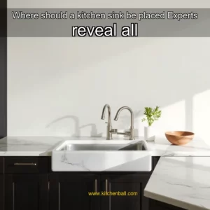 Artistic representation for Where should a kitchen sink be placed Experts reveal all