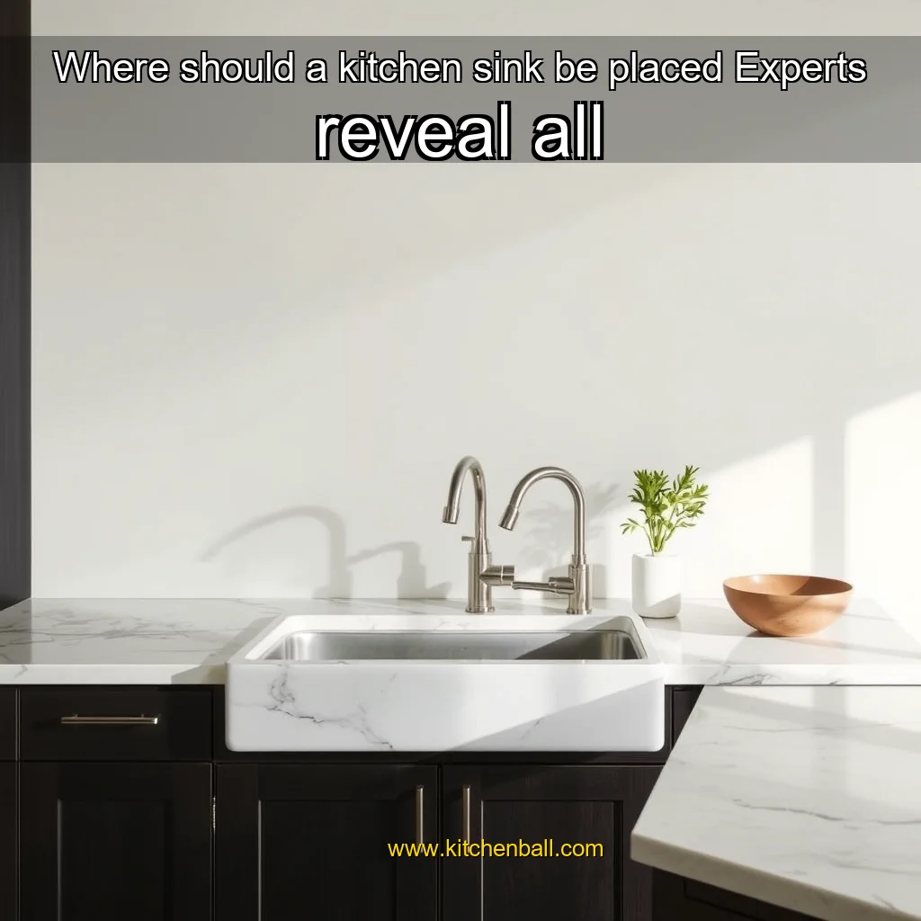 Read more about the article Where should a kitchen sink be placed  Experts reveal all