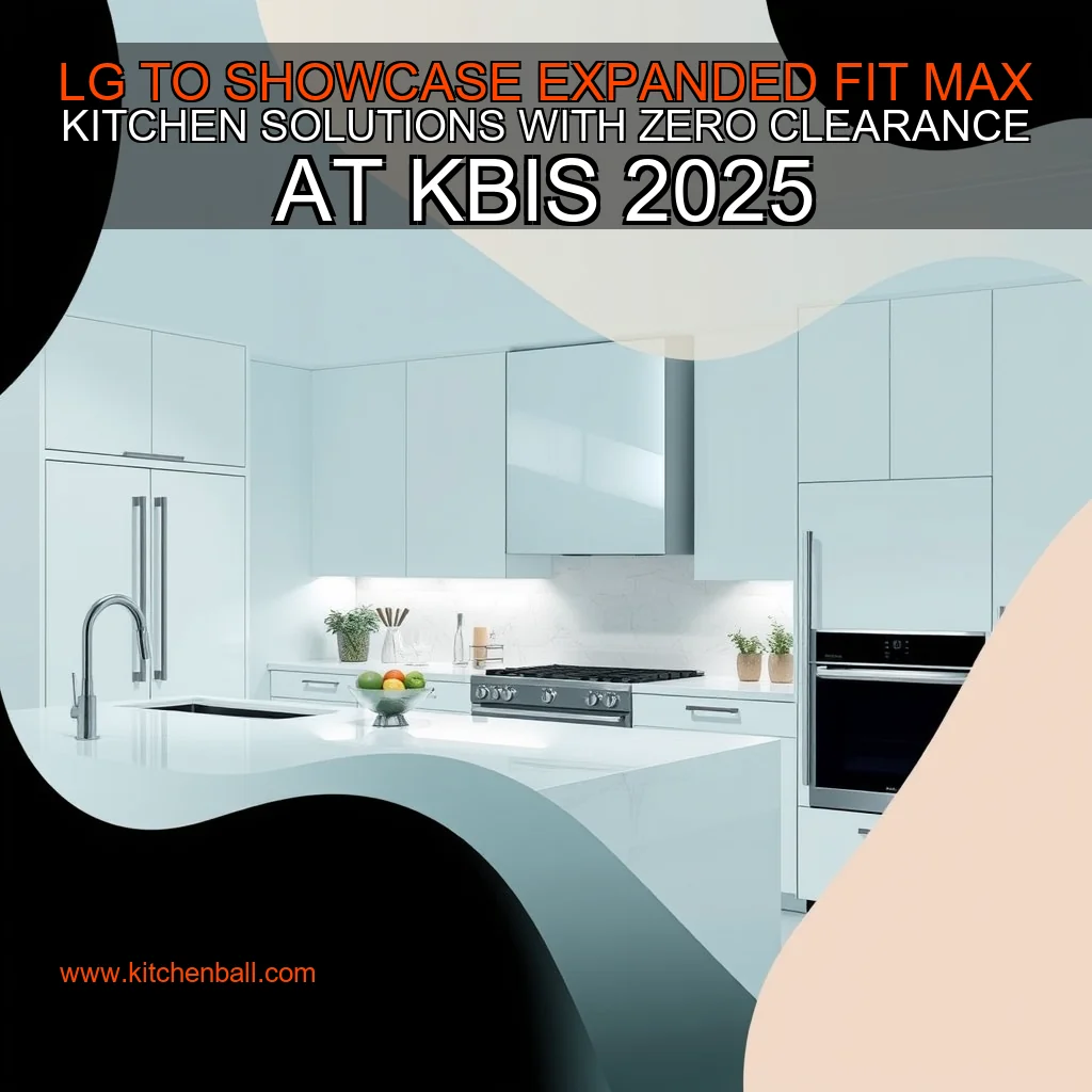 You are currently viewing LG TO SHOWCASE EXPANDED FIT  MAX KITCHEN SOLUTIONS WITH ZERO CLEARANCE AT KBIS 2025