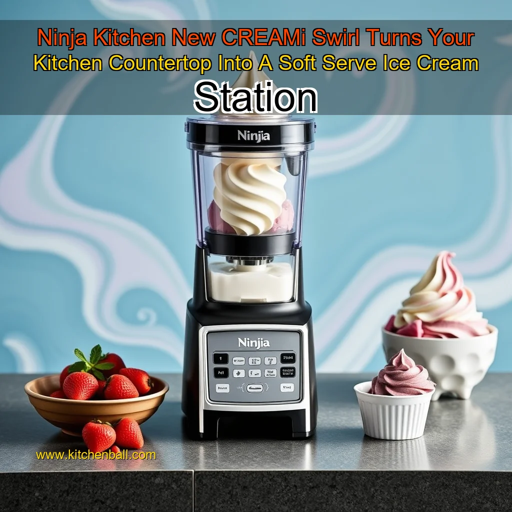 Read more about the article Ninja Kitchen New CREAMi Swirl Turns Your Kitchen Countertop Into A Soft Serve Ice Cream Station