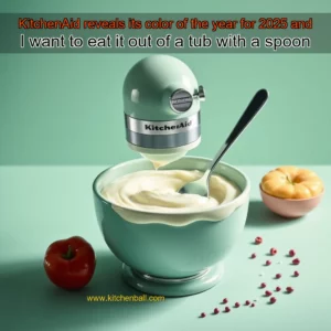 Artistic representation for KitchenAid reveals its color of the year for 2025 and I want to eat it out of a tub with a spoon