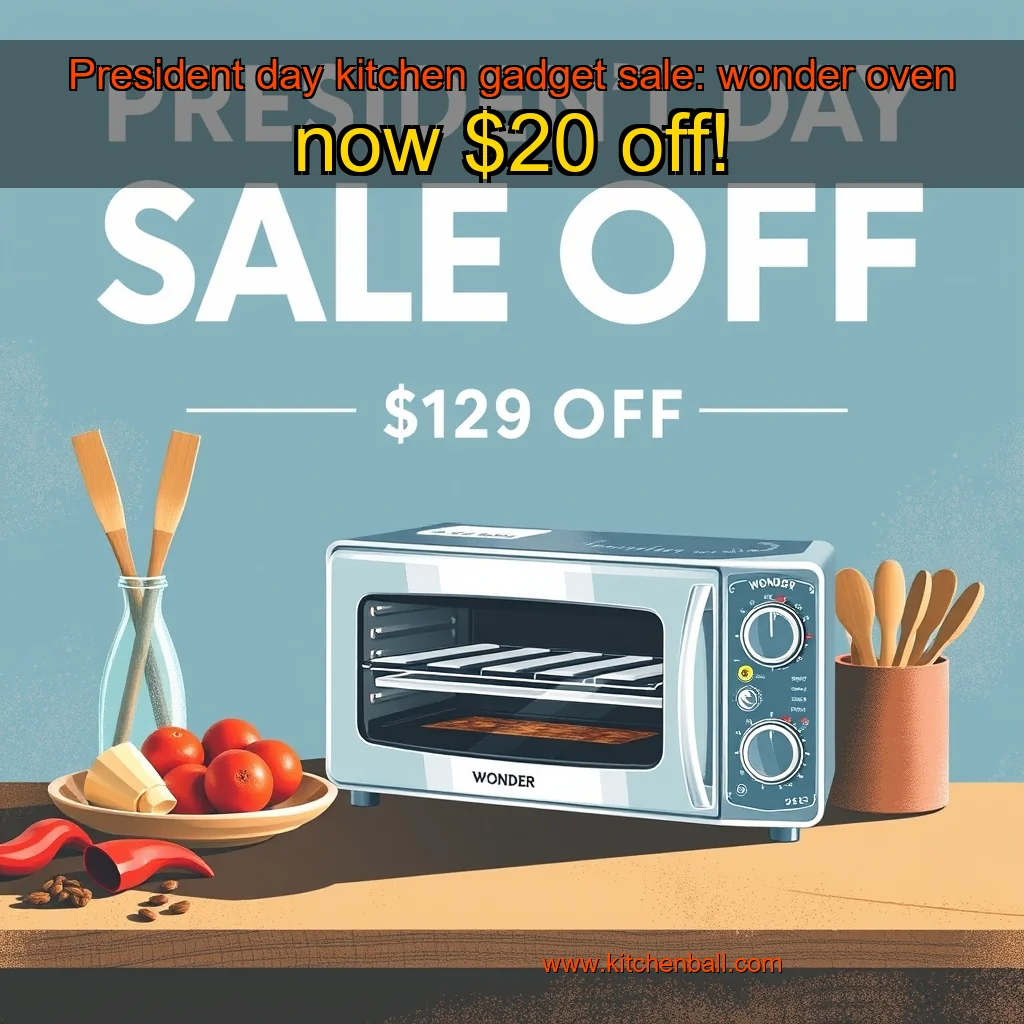 Read more about the article President day kitchen gadget sale: wonder oven now $20 off!