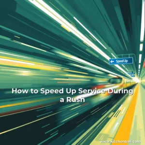 Artistic representation for How to Speed Up Service During a Rush