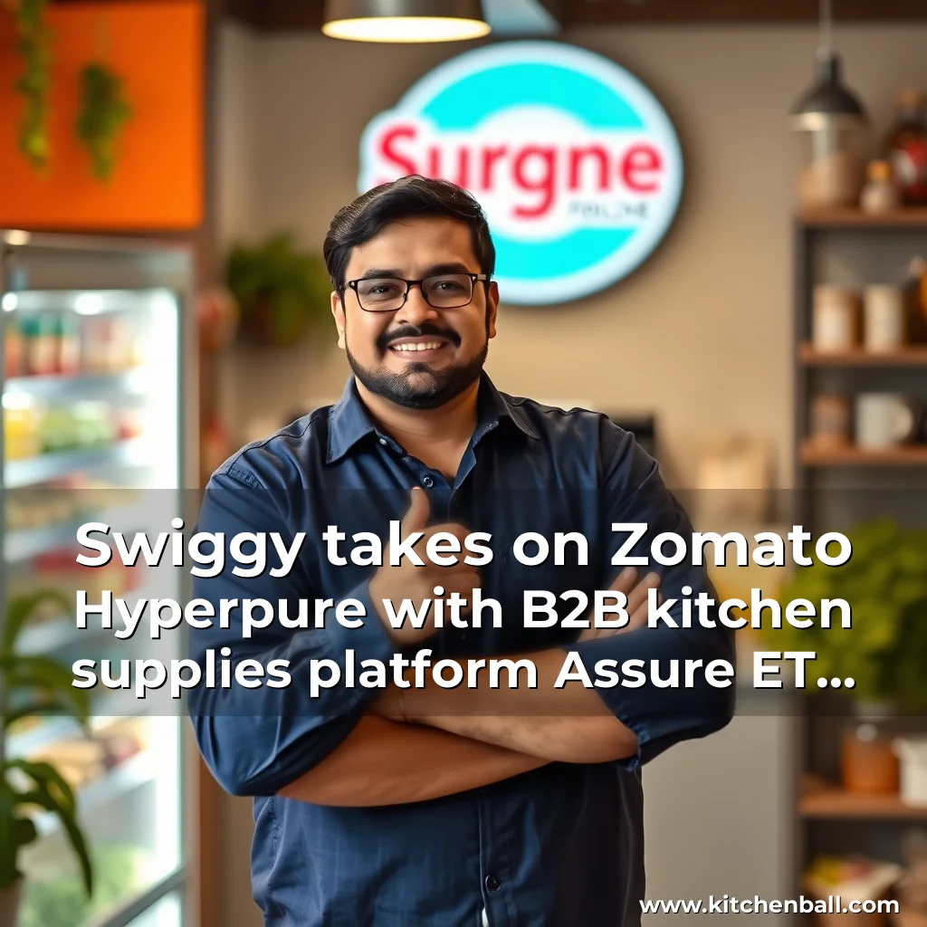 Read more about the article Swiggy takes on Zomato Hyperpure with B2B kitchen supplies platform Assure  ET Retail