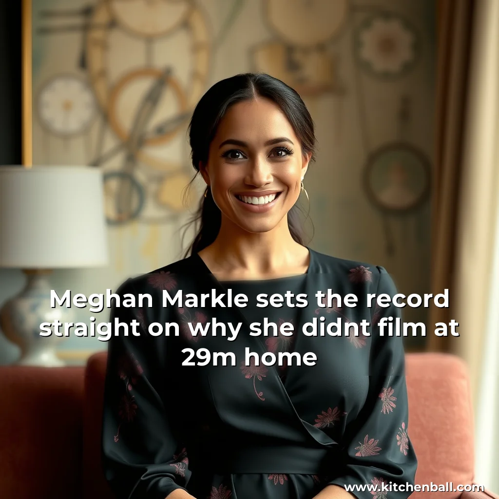 Read more about the article Meghan Markle sets the record straight on why she didnt film at 29m home